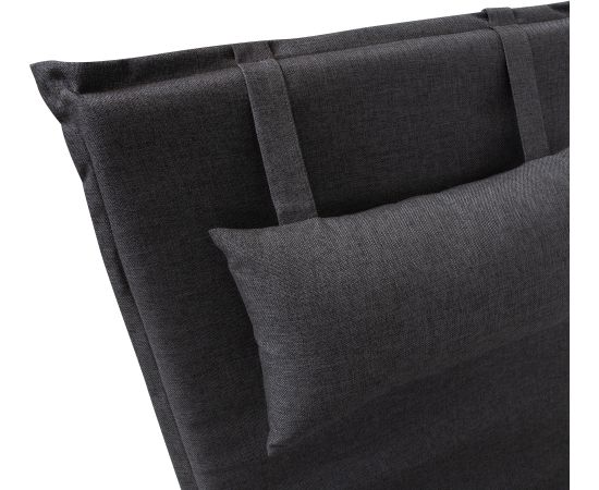 Krēsla pārsegs WICKER 55x195x3cm, tumši pelēks