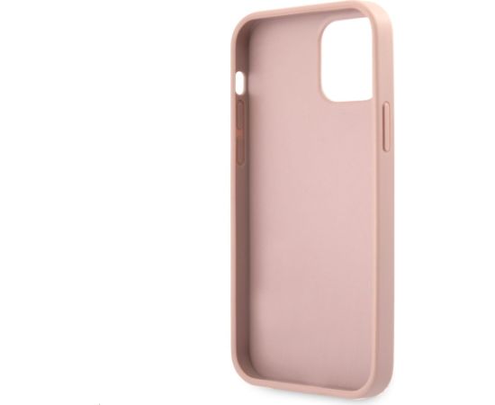 GUHCP12LRSAVSRG Guess PU Saffiano Vintage Script Case for iPhone 12 Pro Max Rose Gold