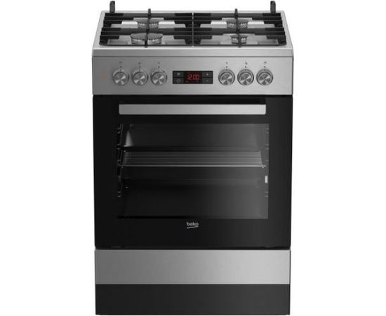 Beko FSM62332DXT gāzes plīts 60cm