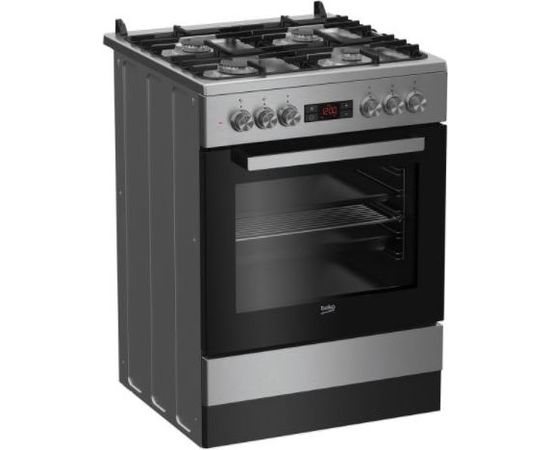 Beko FSM62332DXT gāzes plīts 60cm