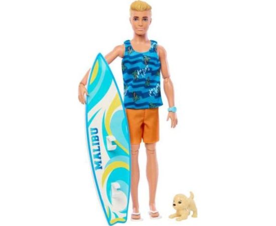 Lalka Barbie Mattel Ken Surfer plażowy (blondyn) HPT50