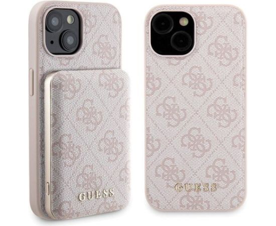 Guess GUBPM5P15S4GEMGP Aizmugurējais Apvalks + Ārējais Akumulators priekš Apple iPhone 15