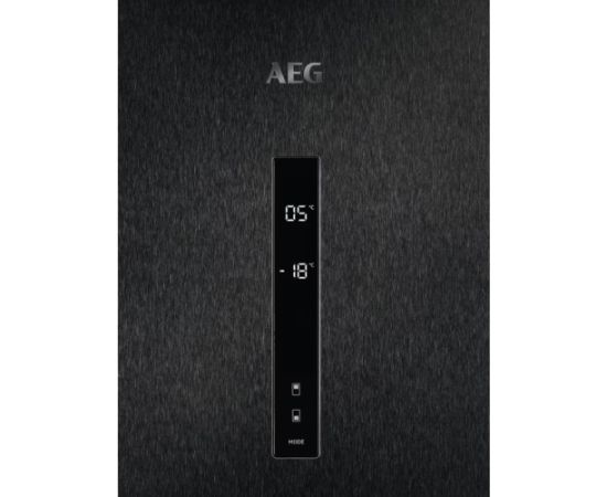 AEG ORC8M361EL NoFrost ledusskapis 201cm Melns