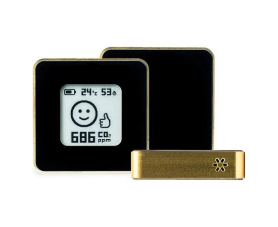 SMART HOME AIR QUALITY SENSOR/GOLD/BLACK AIRV-ELEG AIRVALENT Viedie slēdži