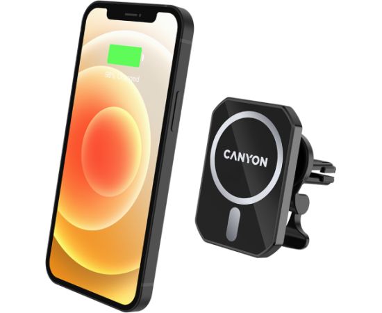 CANYON car charger CM-15 15W Wireless Magnetic for iPhone 12/13 Black
