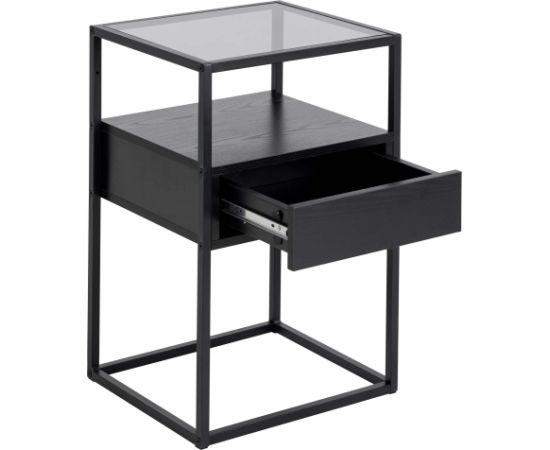 Naktsskapitis RANDOLF 40x35xH60cm, melns