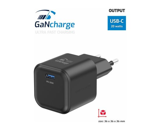 Swissten Tīkla Lādētājs GaN USB-C 20W PD