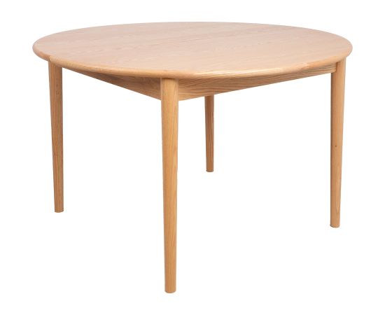 Dining table TROYES D120+40xH75cm, oak