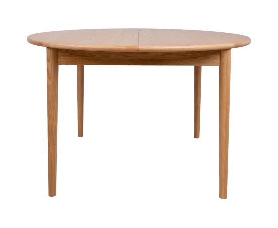 Dining table TROYES D120+40xH75cm, oak