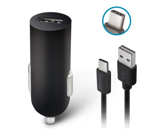 Forever M02 USB Auto Lādētājs + USB-C Vads 1.2m