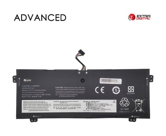 Extradigital Notebook Battery LENOVO L16C4PB1, 7100mAh, Extra Digital Advanced