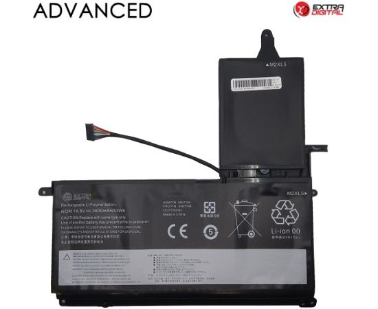 Extradigital Notebook Battery LENOVO 45N1166, 3600mAh, Extra Digital Advanced