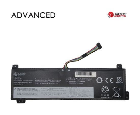 Extradigital Notebook Battery LENOVO L17L2PB3, 4500mAh, Extra Digital Advanced