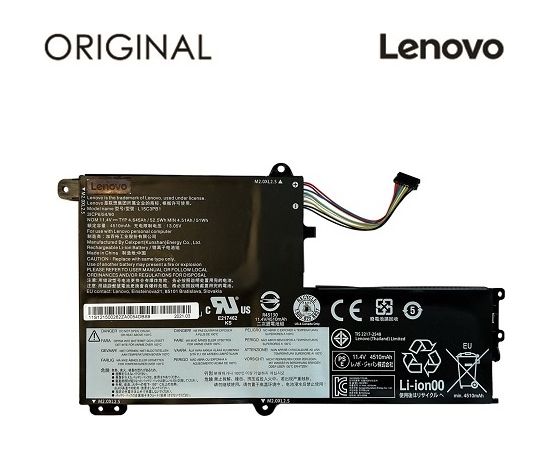 Аккумулятор для ноутбука LENOVO L15C3PB1, 4510mAh, Original Portatīvo datoru baterijas