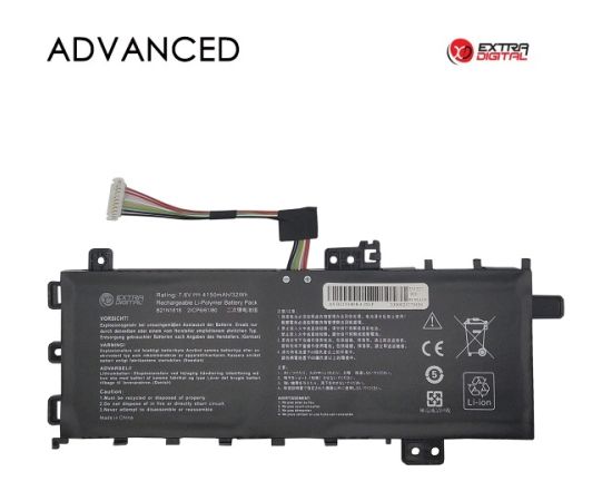 Extradigital Notebook Battery ASUS B21N1818, 4150mAh, Extra Digital Advanced Baterijas portatīvajiem datoriem