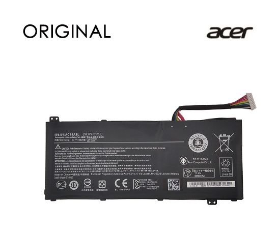 Extradigital Аккумулятор для ноутбука ACER AC14A8L, 4465mAh, Original