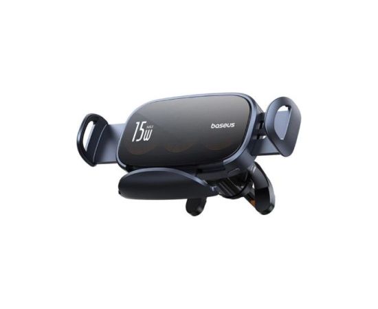 Baseus   LightChaser BS-CM029 car holder with triple coil inductive charger Black