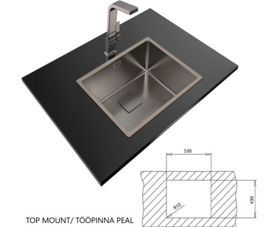 Sink Teka FlexLinea RS15 50.40 titanium