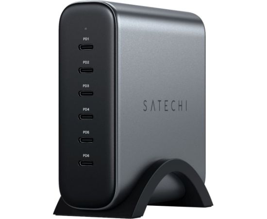 Charger Satechi 200W 6xUSB-C 6-port GaN Uzlādes stacija