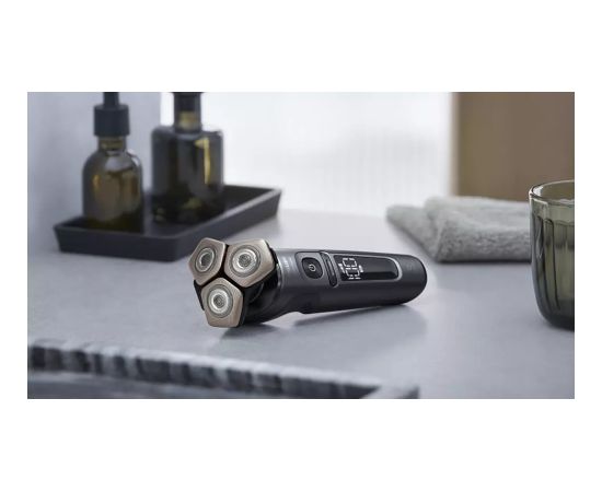 PHILIPS SP9872/15 Shaver Prestige series 9000 Elektriskais skuveklis mitrai un sausai skūšanai, melns