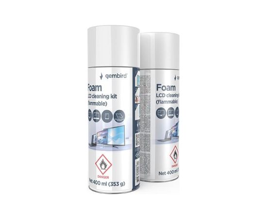 CLEANING KIT LCD FOAM 400ML/CK-LCD-08 GEMBIRD