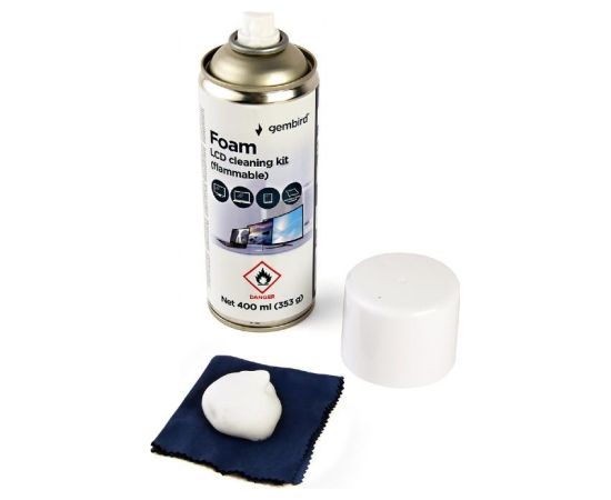 CLEANING KIT LCD FOAM 400ML/CK-LCD-08 GEMBIRD
