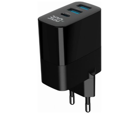 CHARGER USB 30W 3PORT/TA-UC-PDQC30LCD-BK-02 GEMBIRD