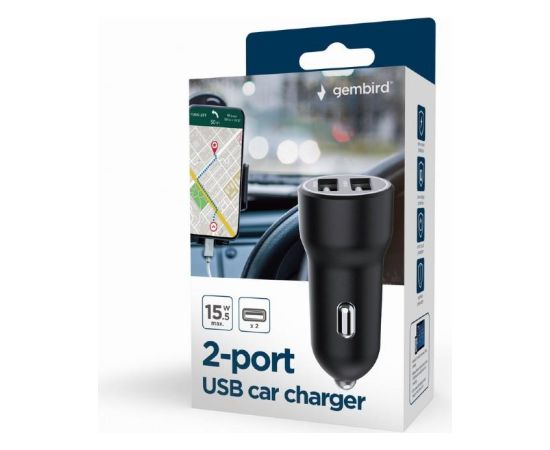 MOBILE CHARGER CAR USB 2PORT/TA-UC-2A15-CAR-01 GEMBIRD