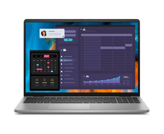Notebook DELL Vostro 5640 CPU  Core 7 150U 1800 MHz 16" 1920x1200 RAM 16GB DDR5 5200 MHz SSD 1TB Intel Graphics Integrated ENG Card Reader SD Windows 11 Pro Titanium Grey 1.87 kg N1004VNB5640EMEA01