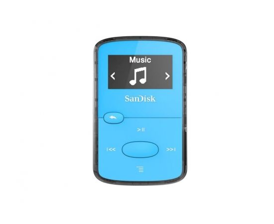 Sandisk CLip Jam MP3 Player 8GB, microSDHC, Radio FM, Blue
