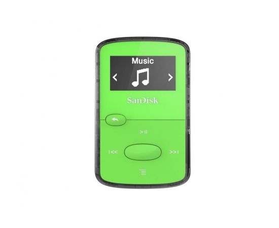 Sandisk CLip Jam MP3 Player 8GB, microSDHC, Radio FM, Green