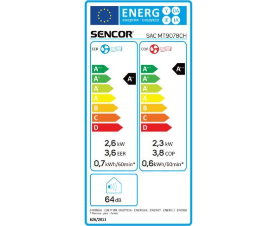 MOBILE AIR CONDITIONER WI-FI ALLSEASONS Sencor SACMT9078CH