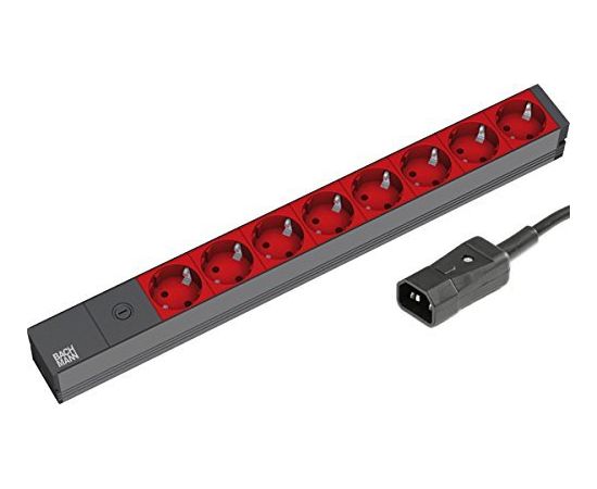 Bachmann power strip 19 " 1HE 333.538 - 8xPockets 1xFUSE 10A
