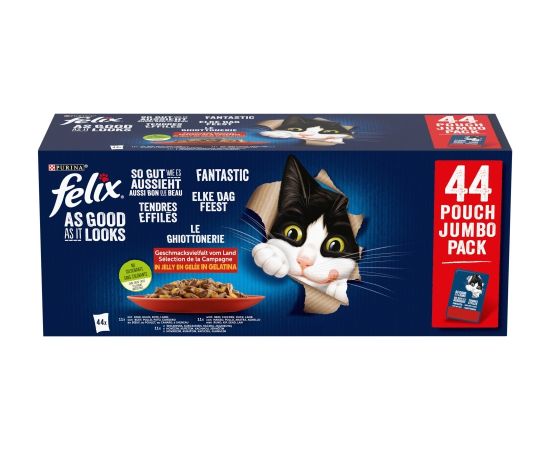 PURINA Felix Fantastic Mix in jelly - wet cat food - 44 x 85g