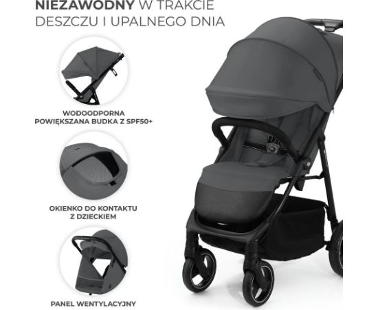 Спортивная коляска Kinderkraft TRIG 3 GRANITE GREY