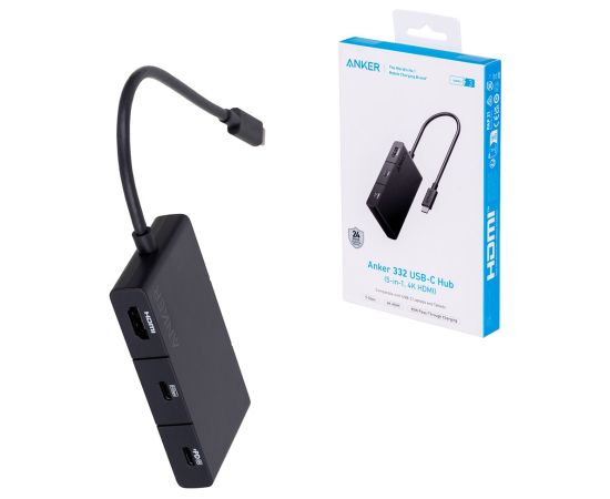Hub Anker 332 USB-C Single Display 5 w 1  4K HDMI czarny