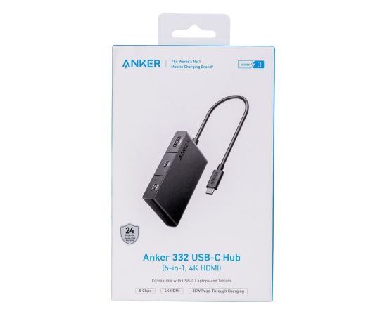 Hub Anker 332 USB-C Single Display 5 w 1  4K HDMI czarny