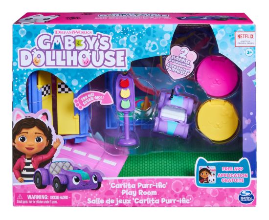 Spin Master Spin Master Gabby's Dollhouse Deluxe Room - Purr-ific Play Room, Backdrop