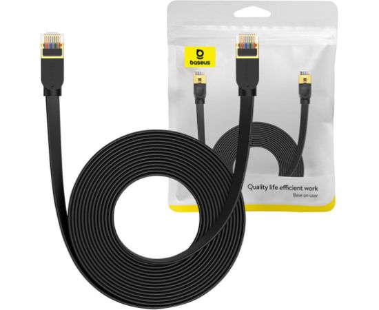 Baseus Cat 7 UTP Ethernet RJ45 Cable Flat 8 m black