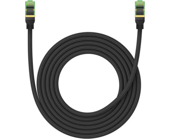 Braided network cable cat.8 Baseus Ethernet RJ45, 40Gbps, 3m (black)