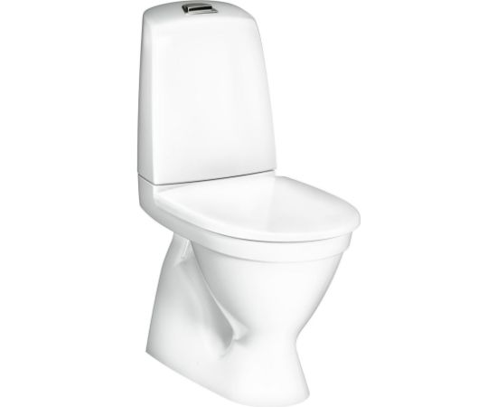 Gustavsberg pods ar vāku Nautic Hygienic Flush, 345x650 mm, vertikāls izvads, 2/4 l, balts Напольные унитазы
