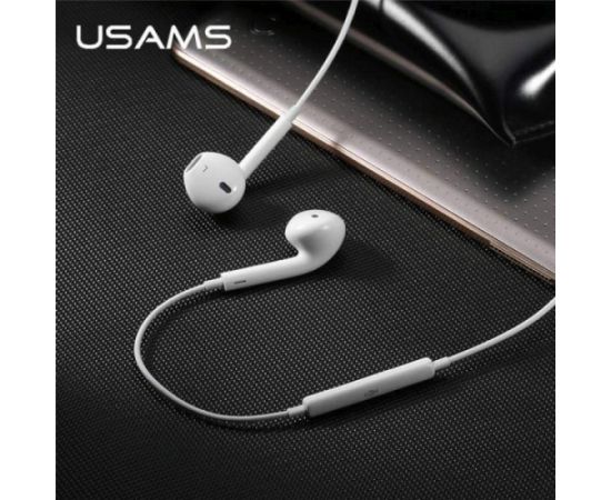 USAMS Stereo austiņas EP-22 white |white HSEP2201 jack 3,5mm ligzda