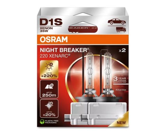 OSRAM D1S XENARC NIGHT BREAKER 220 - 3-year warranty