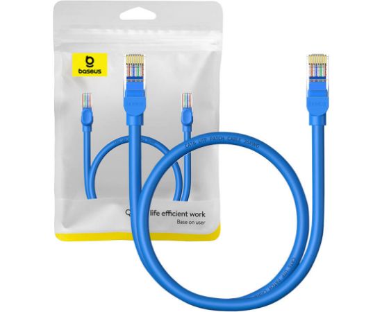 Round Cable Baseus Ethernet RJ45, Cat.6, 0,5m (blue)