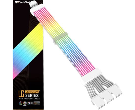 Darkflash LG04 12 PIN*4 ARGB Extension Cable (white)