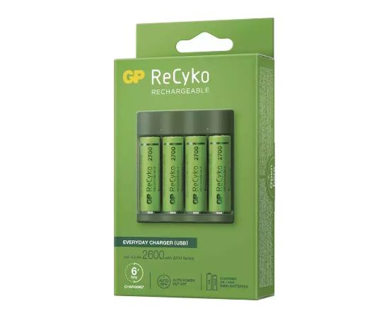 GP B52427U Bateriju Lādētājs 4 x AAA 2700mAh