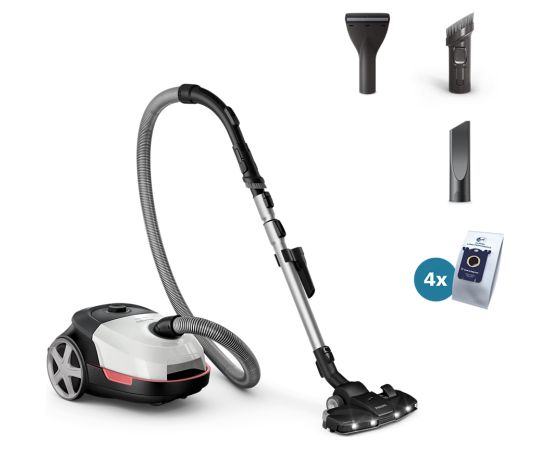 PHILIPS XD6122/12 6000 series putekļsūcējs ar maisu 900W balts