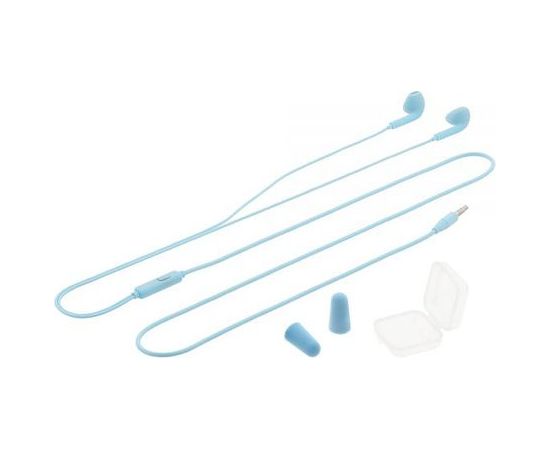 Tellur In-Ear Headset Fly, Noise Reduction Memory Foam Ear Plugs Blue