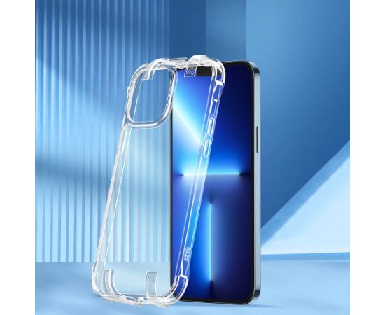 Чехол Joyroom Defender Series для iPhone 13 прочный корпус с крючками kickstand прозрачный (JR-BP954)