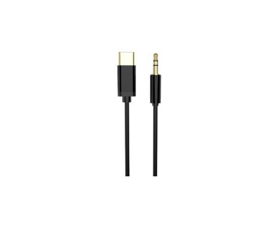 Kabelis Gembird USB type-C Male - 3.5 mm Female 1.5m Black